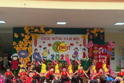 XUÂN VỀ BÊN MÁI TRƯỜNG MẦM NON TRẦN HƯNG ĐẠO THÂN YÊU